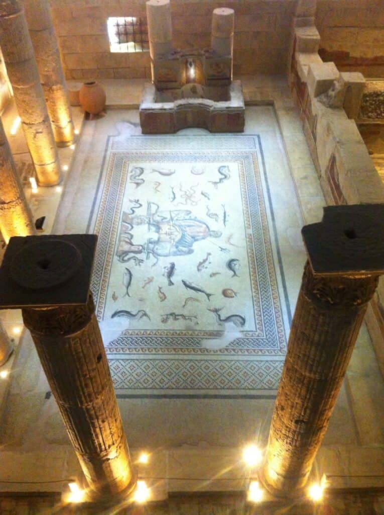 the poseidon mosaic at Zeugma Museum, Gaziantep https://en.wikipedia.org/wiki/Zeugma_Mosaic_Museum