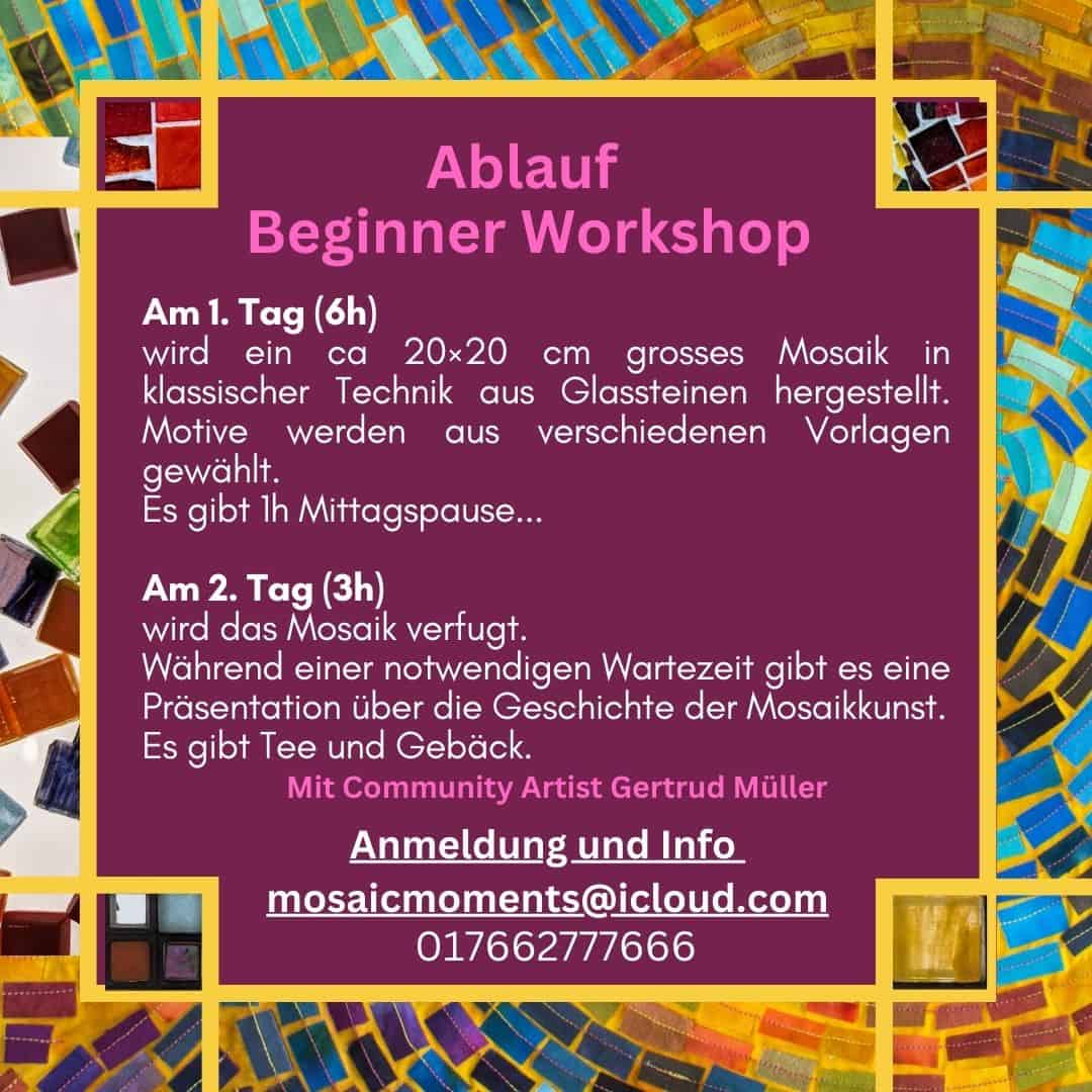 Beginners mosaic workshop