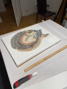 cut out mosaic part